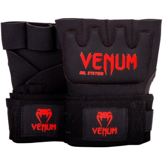 MMA Venum rękawiczki z czerwonym napisem